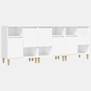 vidaXL Aparadores 3 pcs 60x35x70 cm derivados de madeira branco