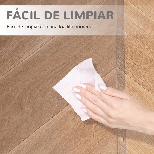 Vinsetto Conjunto de Escritório Inclui 1 Cadeira de Massagem Reclinável com 6 Pontos de Massagem e Função de Aquecimento 66x76x112-120 cm e 1 Tapete Protetor de Chão 90x120 cm Cinza e Transparente