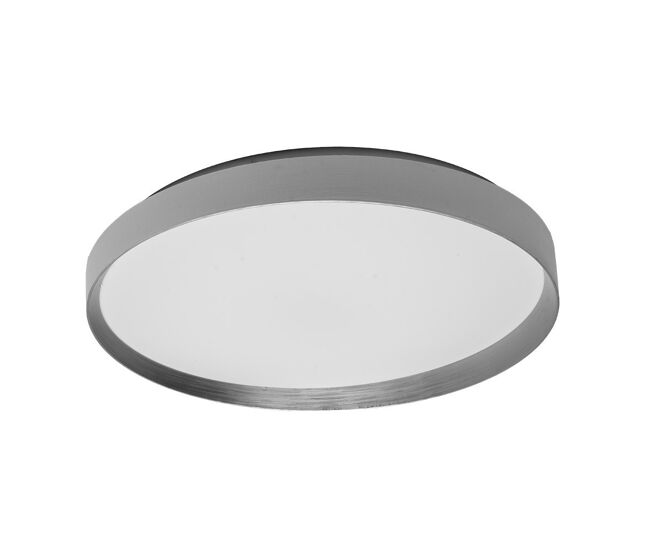 Plafon de techo metal color plata serie alora 50cm