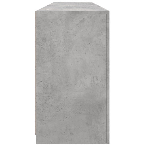 vidaXL Aparador com luzes LED 181,5x37x67 cm cinzento cimento
