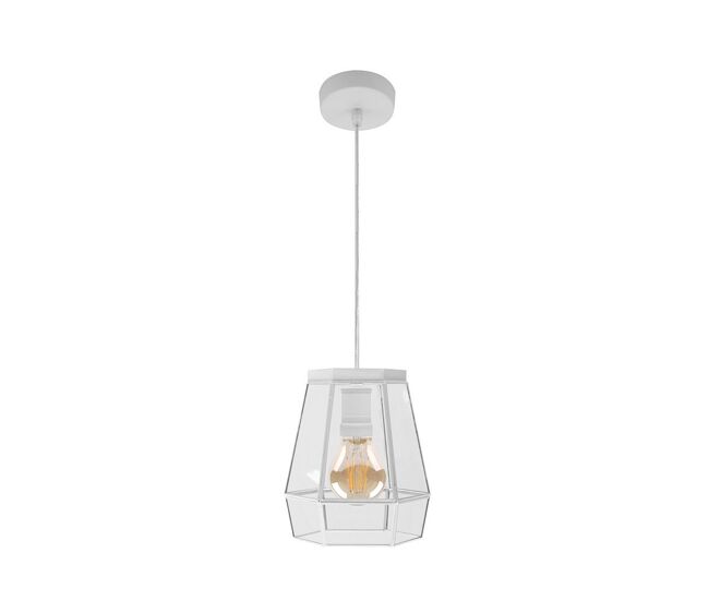 Lampara de techo metal color blanco serie guia 18cm