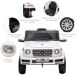 Coche Eléctrico Infantil PP, Metal HOMCOM Coche Eléctrico Infantil PP, Metal HOMCOM Blanco