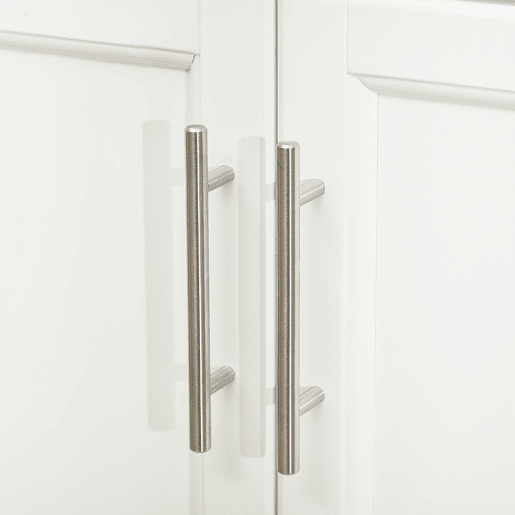 HOMCOM Ilha de Cozinha Móvel Auxiliar de Cozinha Moderno com 4 Rodas Gaveta Barra Suporte para Temperos e Prateleira Ajustável 83,5x45,7x90,5 cm Branco
