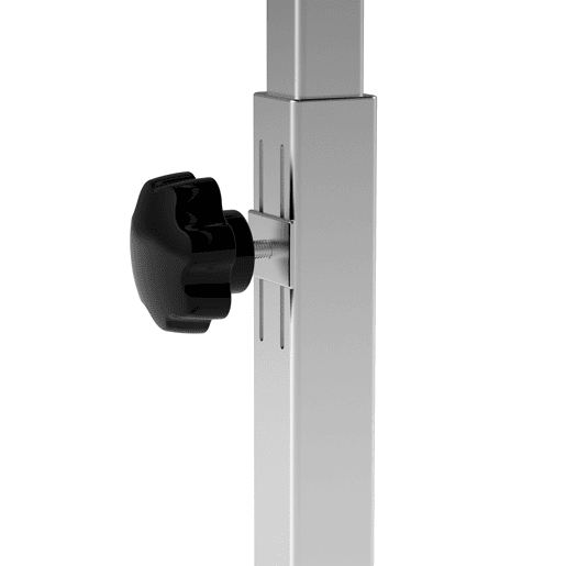 HOMCOM Mesa Auxiliar com Rodas Mesa para Sofá ou Cama com Altura Ajustável e Estrutura de Metal Carga 20 kg para Quarto Sala Escritório 77x40x76-100 cm Preto e Prata