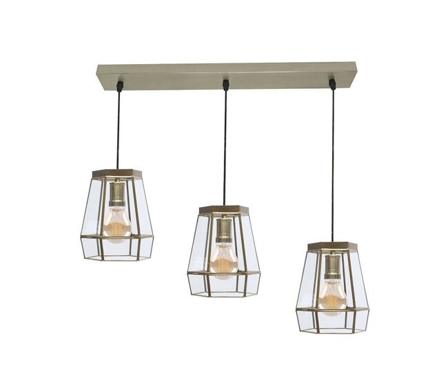 Lampara de techo metal color dorado serie guia 64cm