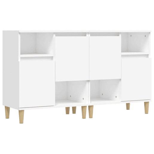 vidaXL Aparadores 2 pcs 60x35x70 cm derivados de madeira branco vidaXL Aparadores 2 pcs 60x35x70 cm derivados de madeira branco