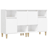 vidaXL Aparadores 2 pcs 60x35x70 cm derivados de madeira branco