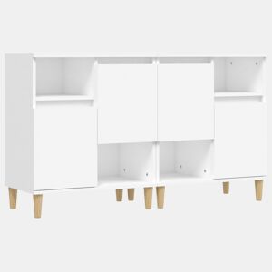 vidaXL Aparadores 2 pcs 60x35x70 cm derivados de madeira branco