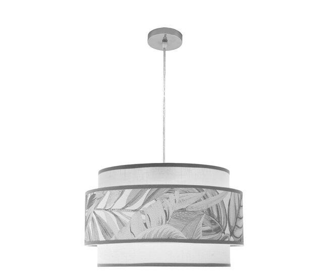 Lampara de techo metal color gris serie camerun 50cm