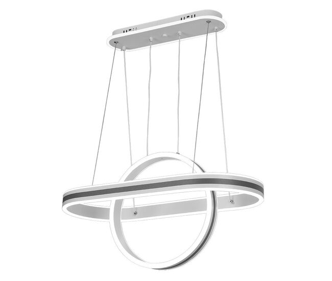 Lampara de techo metal color gris serie alpes 65cm