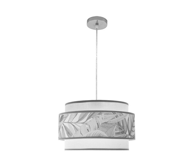 Lampara de techo metal color gris serie camerun 40cm