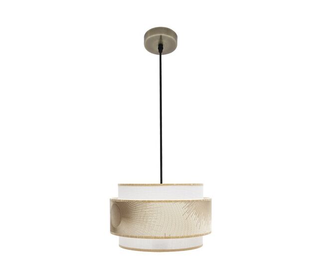 Lampara de techo metal color dorado serie nepal 30cm