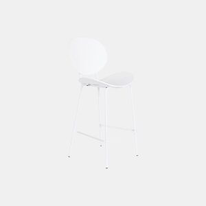 Banqueta DKD Home Decor Preto Metal Branco Polipropileno (52,5 x 49 x 104 cm)
