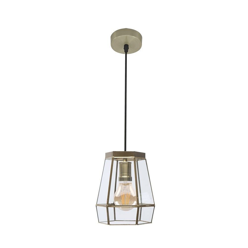 Lampara de techo metal color dorado serie guia 18cm