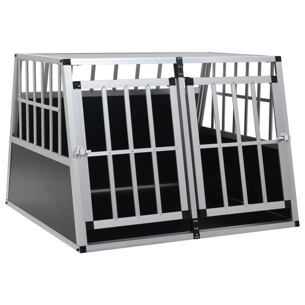 Vidaxl jaula de perro con puerta doble 94x88x69 cm