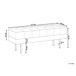 Beliani Banco de cama ROSEVILLE 117x40 Beliani Banco de cama ROSEVILLE 117x40 Beige
