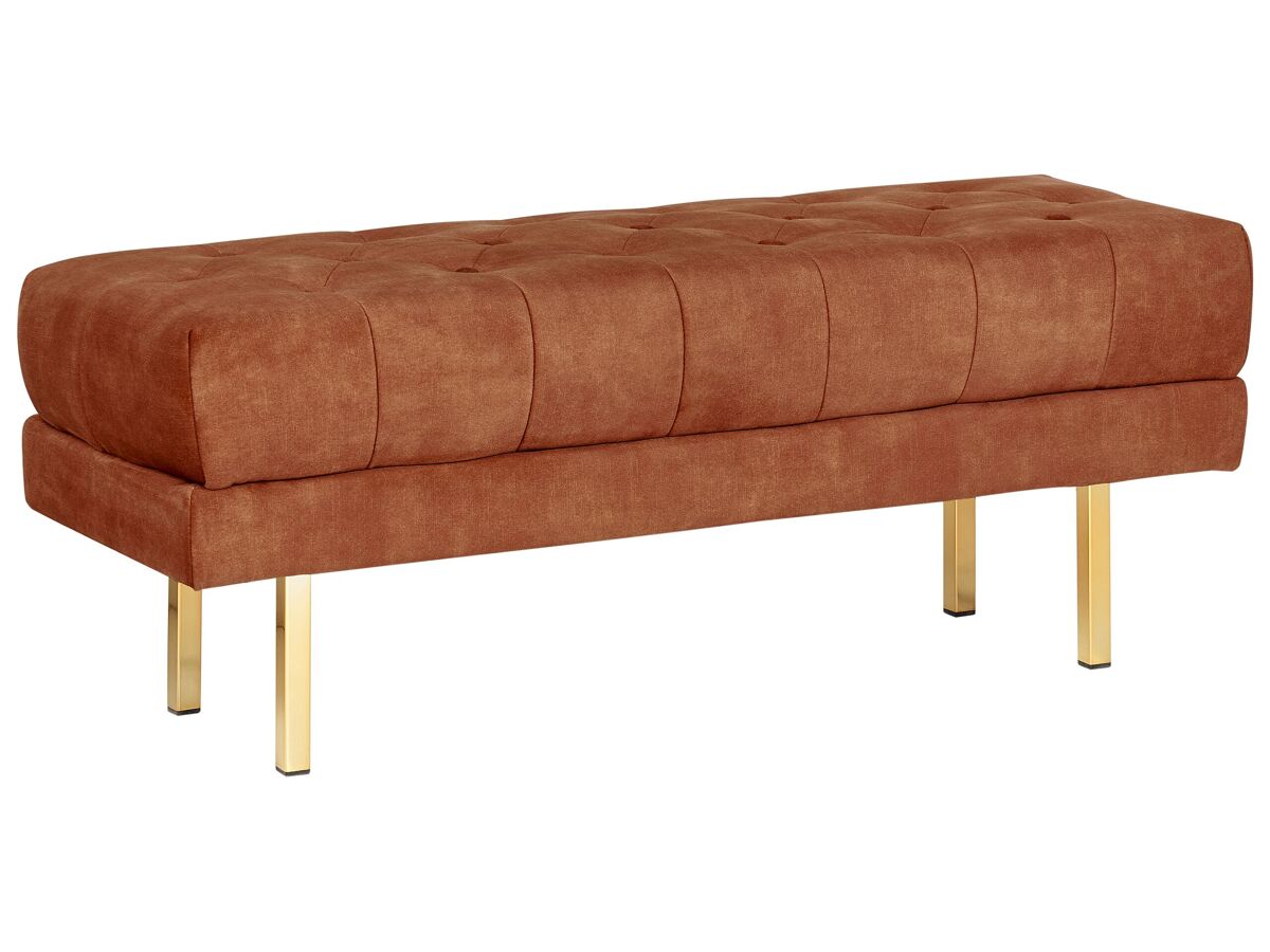 Beliani Banco de cama ROSEVILLE 117x40 Rojo