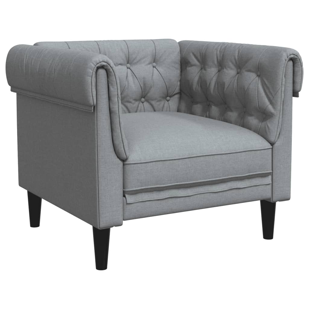 Sillón Chesterfield de tela