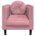 Sillón con cojín terciopelo Sillón con cojín terciopelo Rosa