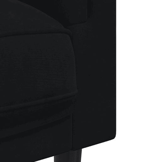 vidaXL Poltrona com almofadão veludo preto vidaXL Poltrona com almofadão veludo preto