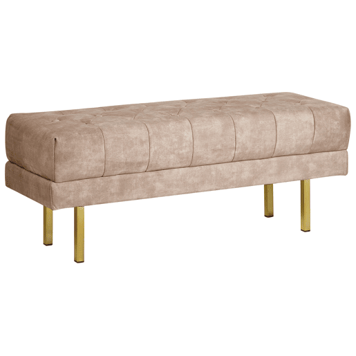 Banco ROSEVILLE Veludo Taupe