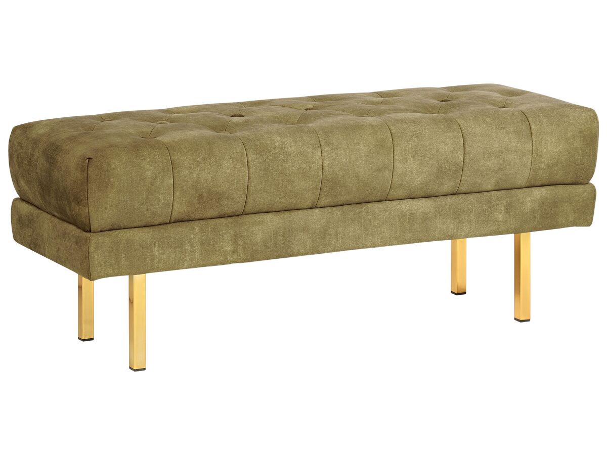Beliani Banco de cama ROSEVILLE 117x40 Verde