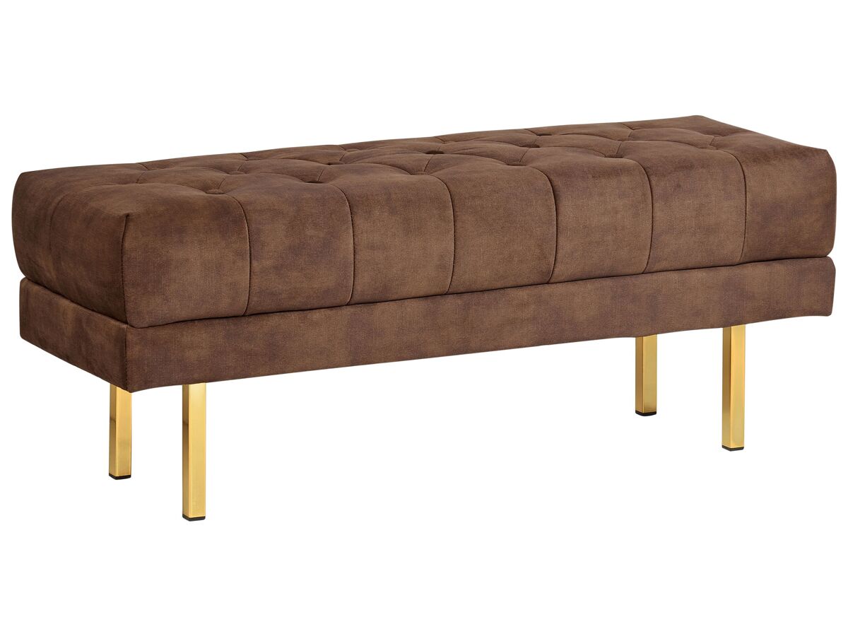 Beliani Banco de cama ROSEVILLE 117x40 Marrón
