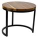 Mesa de centro de madera y metal Mesa de centro de madera y metal Negro/ Madera