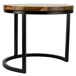 Mesa de centro de madera y metal Mesa de centro de madera y metal Negro/ Madera