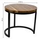 Mesa de centro de madera y metal Mesa de centro de madera y metal Negro/ Madera