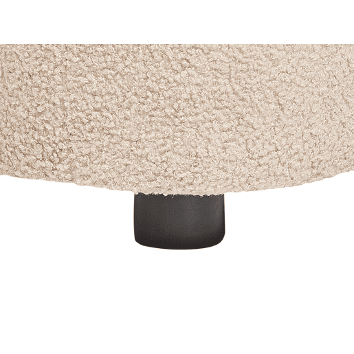 Beliani Sofá de 3 lugares Bouclé LEIREN Beliani Sofá de 3 lugares Bouclé LEIREN