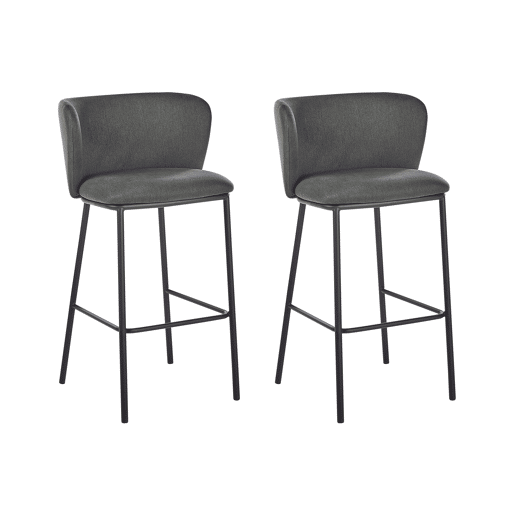 Conjunto de 2 bancos de bar MINA Verde escuro