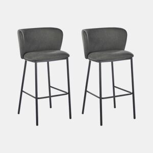 Conjunto de 2 bancos de bar MINA Verde escuro