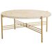 Mesa de centro de madera y metal Mesa de centro de madera y metal Blanco