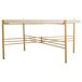 Mesa de centro de madera y metal Mesa de centro de madera y metal Blanco