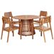 Beliani Conjunto de comedor AGELLO Beliani Conjunto de comedor AGELLO Madera Clara