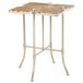 Mesa auxiliar de madera y metal Mesa auxiliar de madera y metal Blanco/ Madera