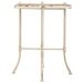 Mesa auxiliar de madera y metal Mesa auxiliar de madera y metal Blanco/ Madera