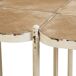 Mesa auxiliar de madera y metal Mesa auxiliar de madera y metal Blanco/ Madera