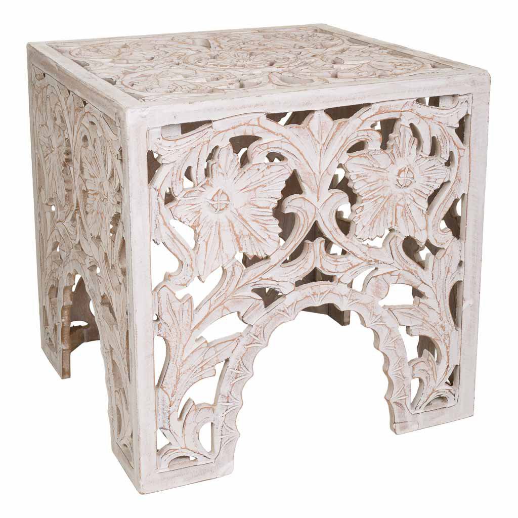 Mesa de centro de madera artesanal