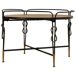 Mesa de centro de madera y metal Mesa de centro de madera y metal Negro/ Madera