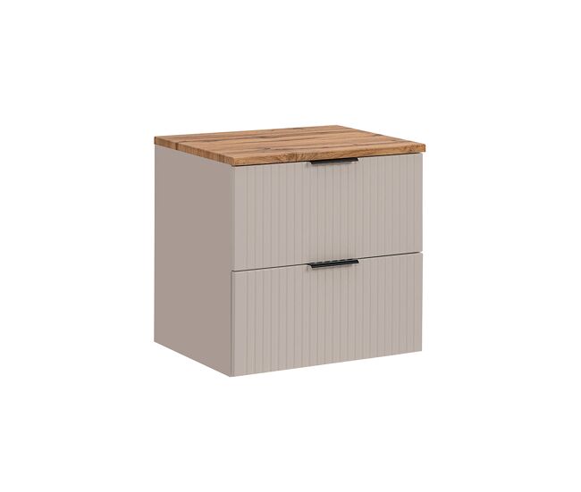 Mueble bajo lavabo 60cm encimera adriel cachemira y madera
