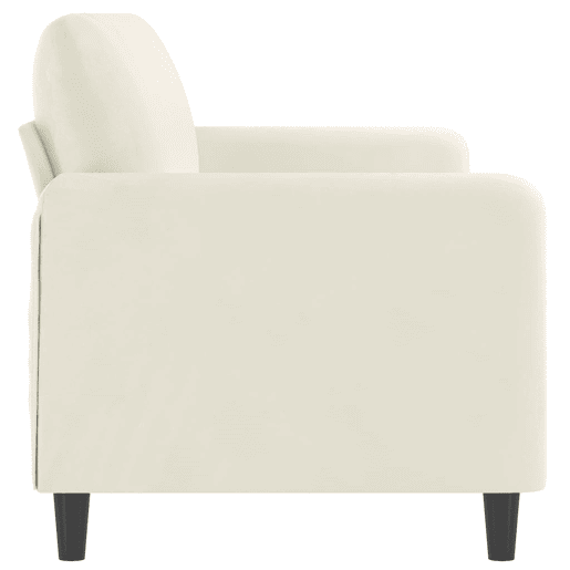 vidaXL Sofá de 3 lugares 180 cm veludo cor creme vidaXL Sofá de 3 lugares 180 cm veludo cor creme