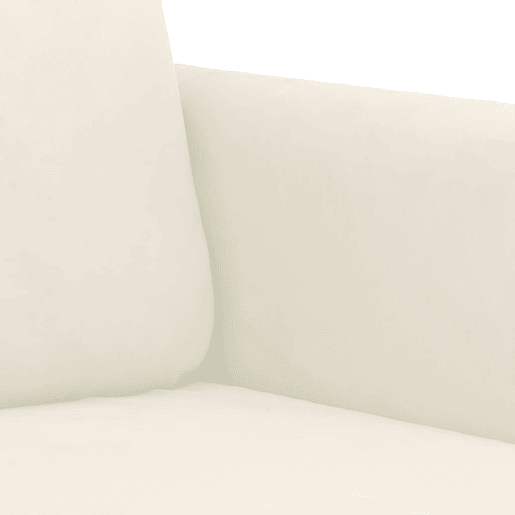 vidaXL Sofá de 3 lugares 180 cm veludo cor creme vidaXL Sofá de 3 lugares 180 cm veludo cor creme