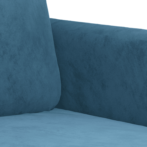 vidaXL Sofá de 3 lugares 180 cm veludo azul