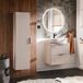 Conjunto mueble lavabo individual y columna Adriel Conjunto mueble lavabo individual y columna Adriel Beige