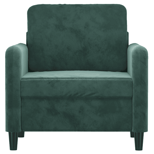 vidaXL Poltrona 60 cm veludo verde-escuro vidaXL Poltrona 60 cm veludo verde-escuro