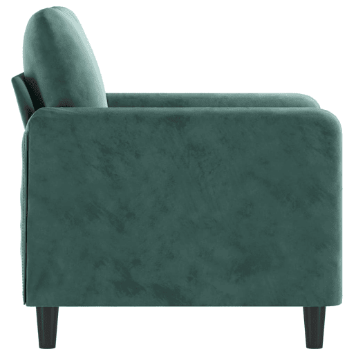 vidaXL Poltrona 60 cm veludo verde-escuro vidaXL Poltrona 60 cm veludo verde-escuro