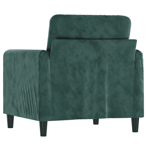 vidaXL Poltrona 60 cm veludo verde-escuro vidaXL Poltrona 60 cm veludo verde-escuro