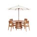 Beliani Conjunto de comedor AGELLO Beliani Conjunto de comedor AGELLO Madera Clara